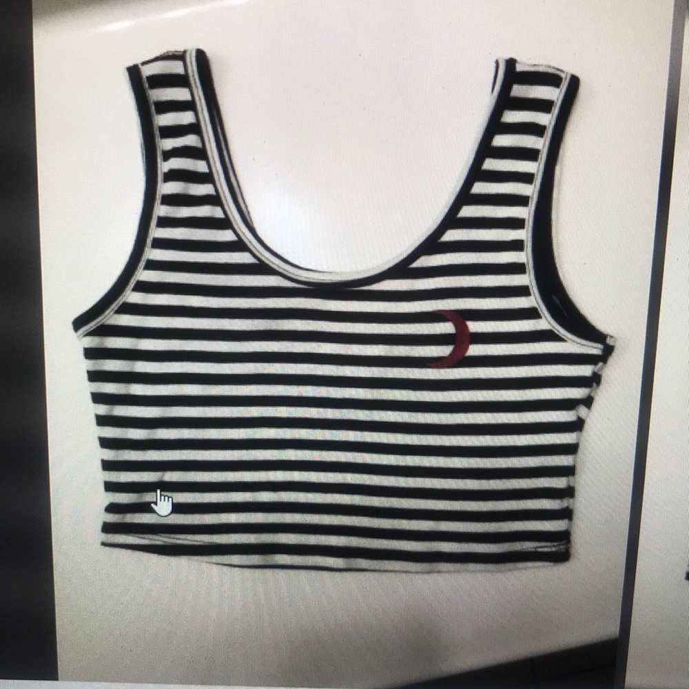 Billabong Black and White Crop Top